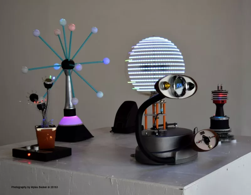 Image: An assortment of sculptures by Charles Russell.