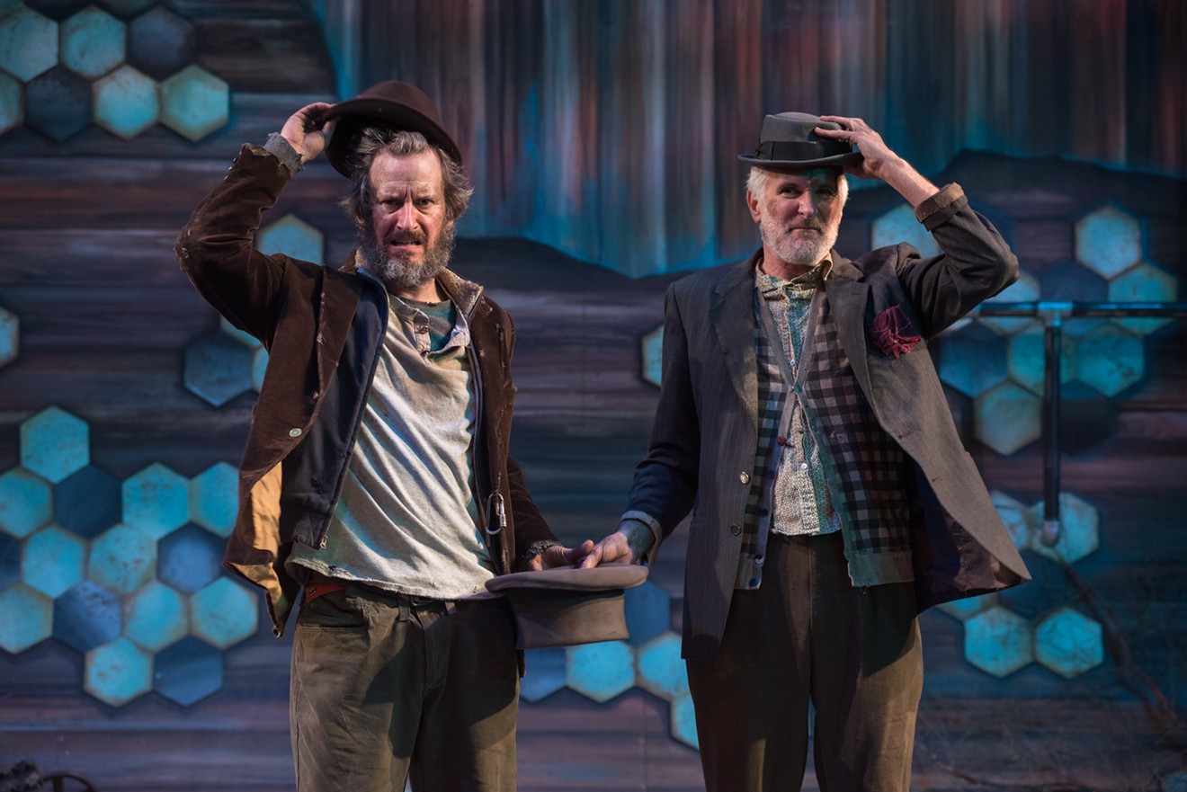 Timothy McCracken and Sam Gregory in Waiting for Godot, 2017.