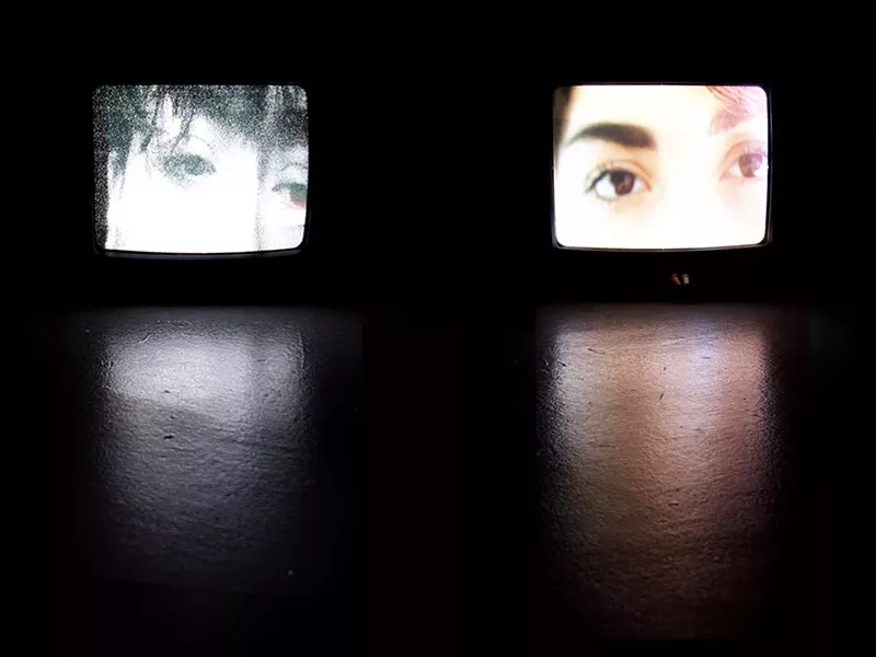 Image: Mari Crespin, "This thing which I cannot hold," immersive video installation at Georgia Art Space, 2018.