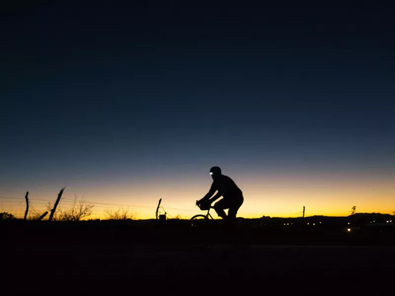 Image: Mathias Svalina peddles dreams to doorsteps at dawn.