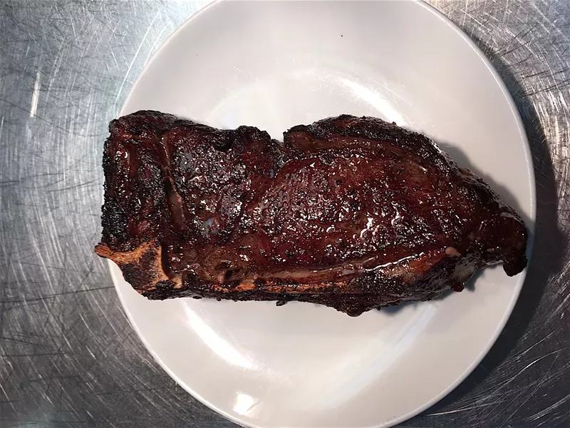 Image: Colt and Gray's New York strip, before it's sliced and served.