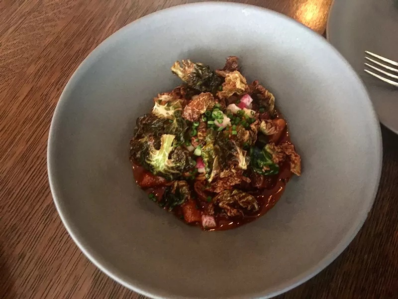 Image: Whether the masa dumplings are more evocative of tamales or gnocchi is likely dependent on your own personal food history.
