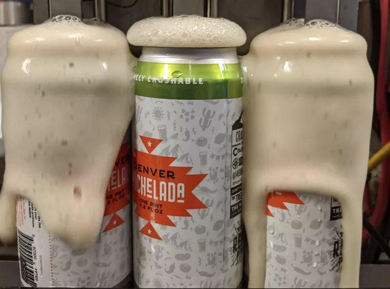 Image: Denver Micheladas on the canning line.