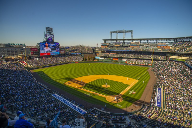 Enjoy Coors Field's timeless look with a few cheap beers before first pitch.