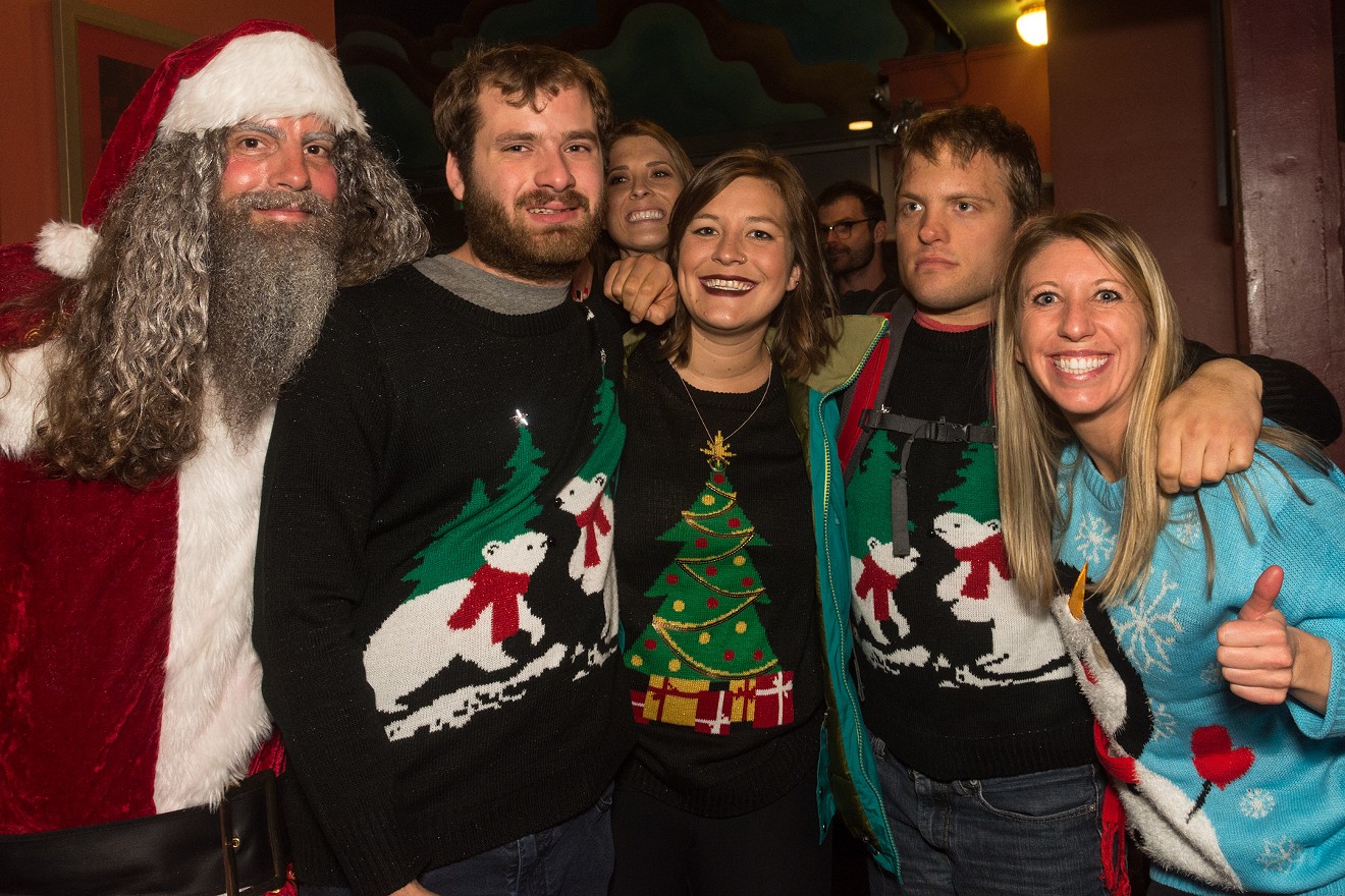 Revelers at the Sing It to Me Santa show at the Ogden Theatre last year.