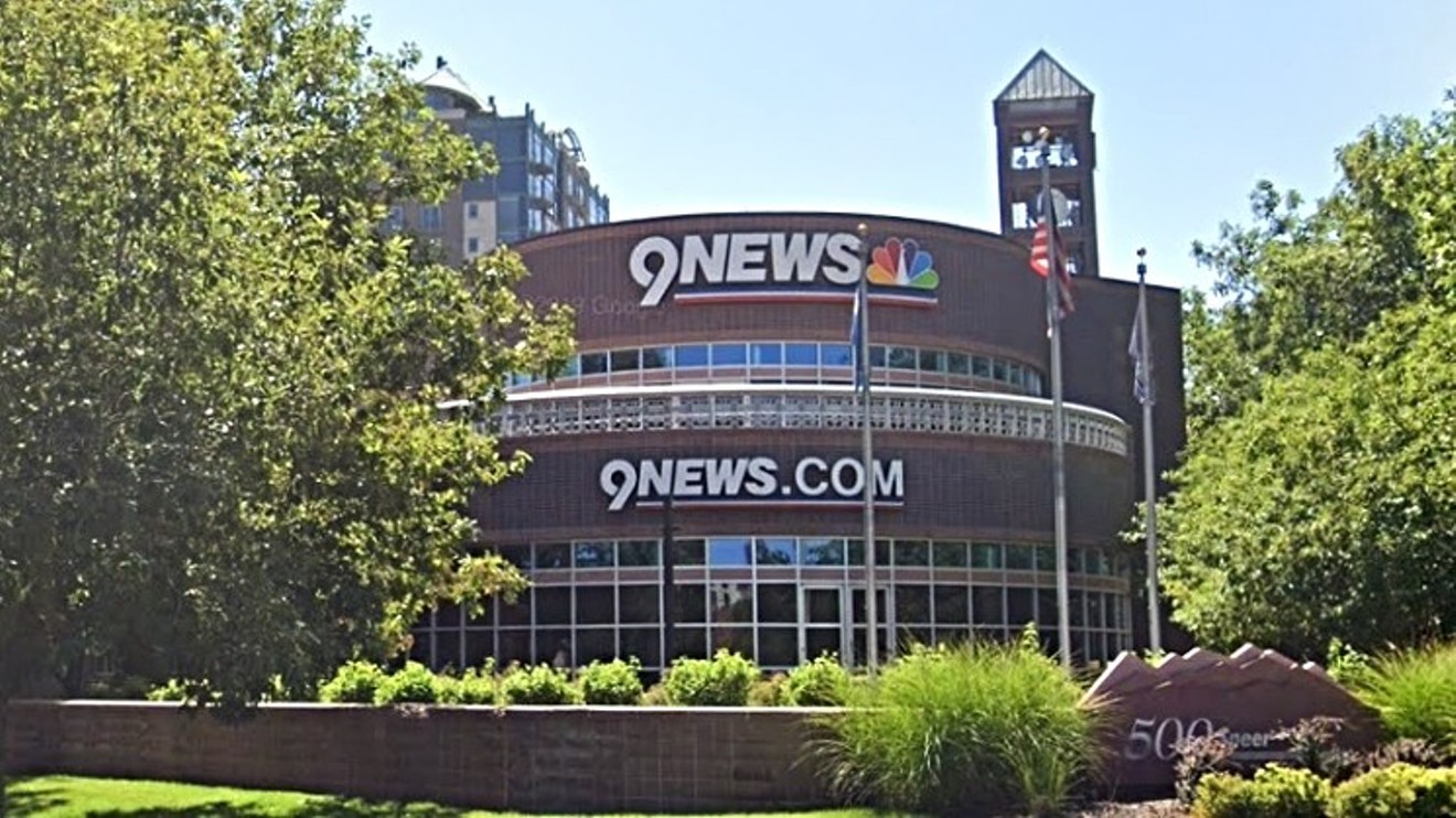 9News is located at 500 East Speer Boulevard.