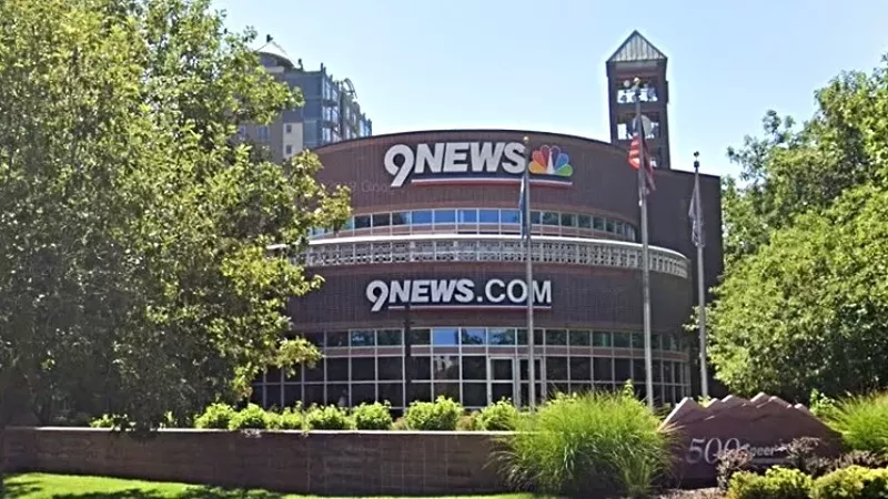 Image: 9News is located at 500 East Speer Boulevard.