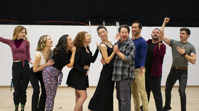 actors rehearsing in a rehearsal room
