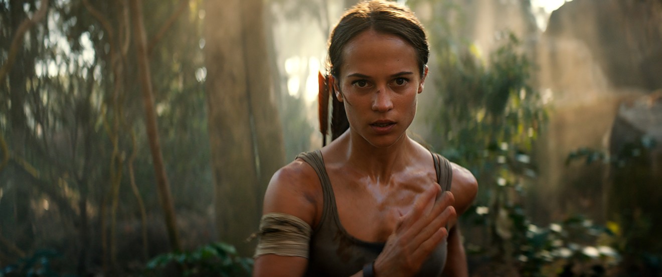As Lara Croft in Roar Uthaug's Tomb Raider, Alicia Vikander becomes a first-rate action hero whose eyes have the ability to effectively express quiet confidence or raw fear.