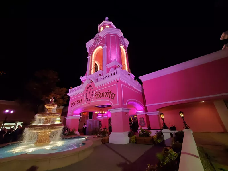 Image: a pink building