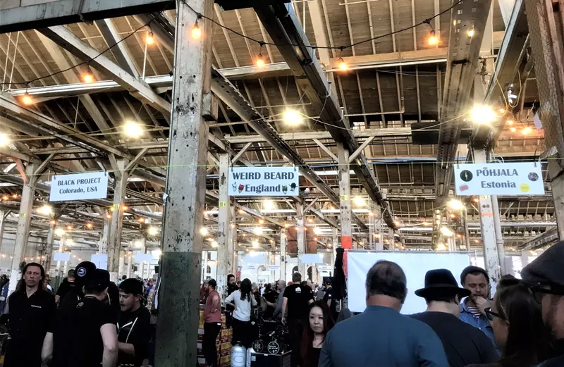 Image: Black Project stands side by side with breweries from around the world.
