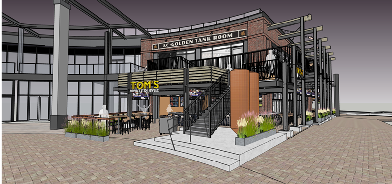 Image: An artist's rendering of what the AC Golden Tank Room and Tom's Watch Bar will look like.