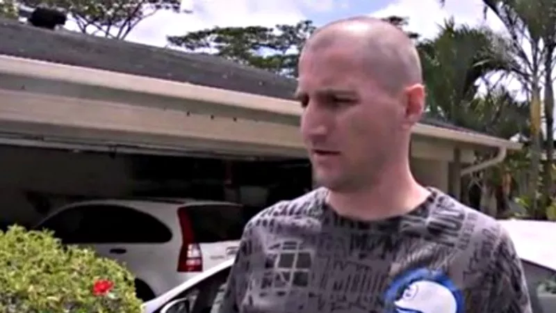 Image: Cory Reeves as seen in a 2015 news report during the period when he was stationed in Hawaii.