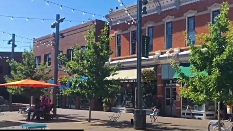 Image: One angle on Old Town in Fort Collins.