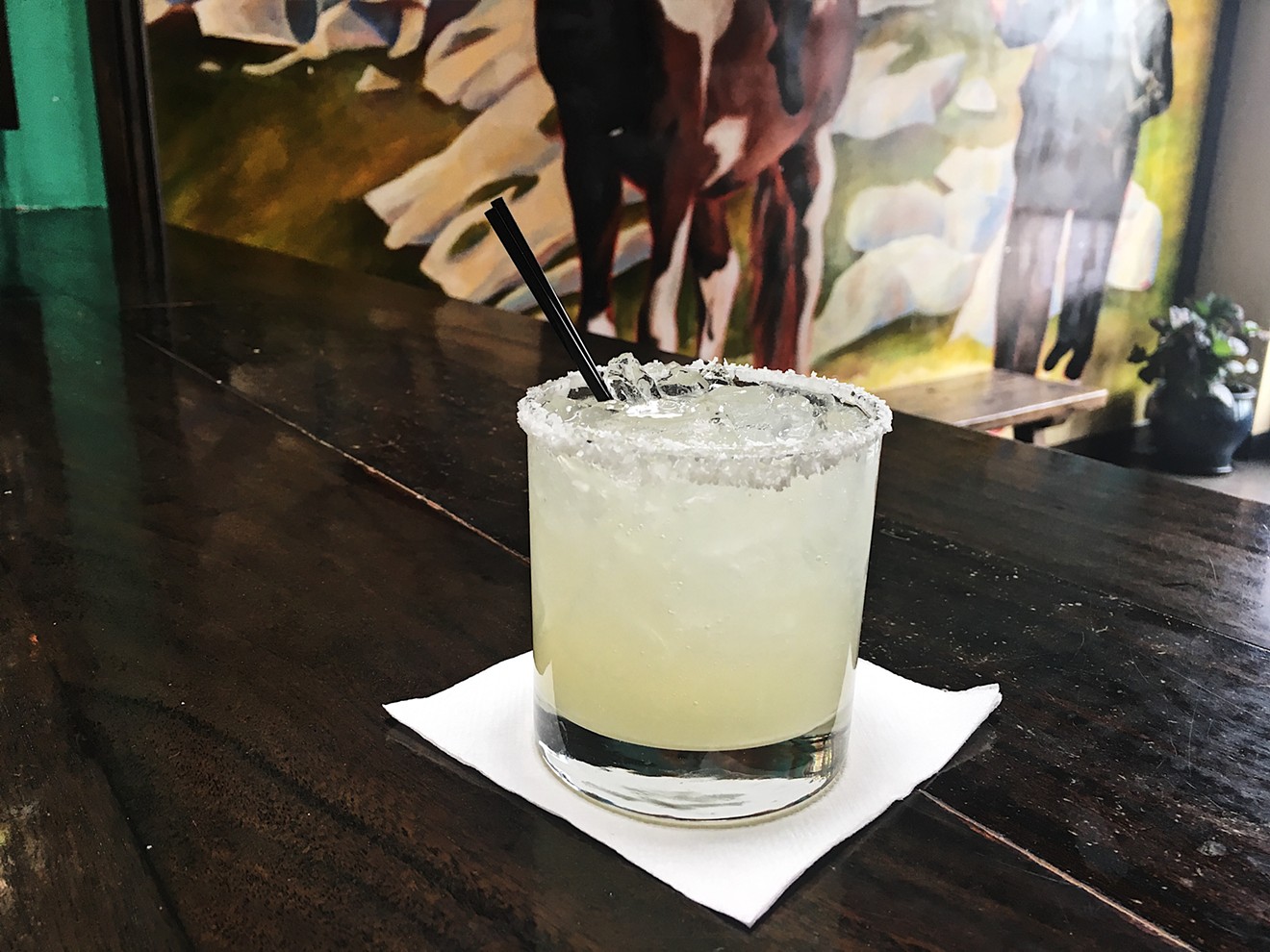 The new Adelitas house margarita, sans triple sec and agave syrup.