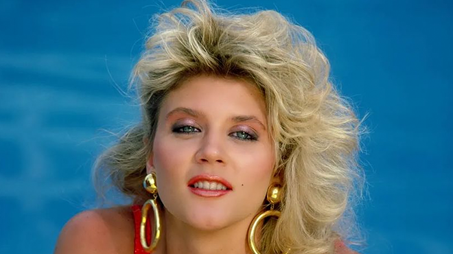 blonde woman from the '80s