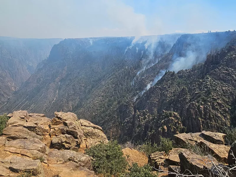 Image: Black Canyon of the Gunnison fire