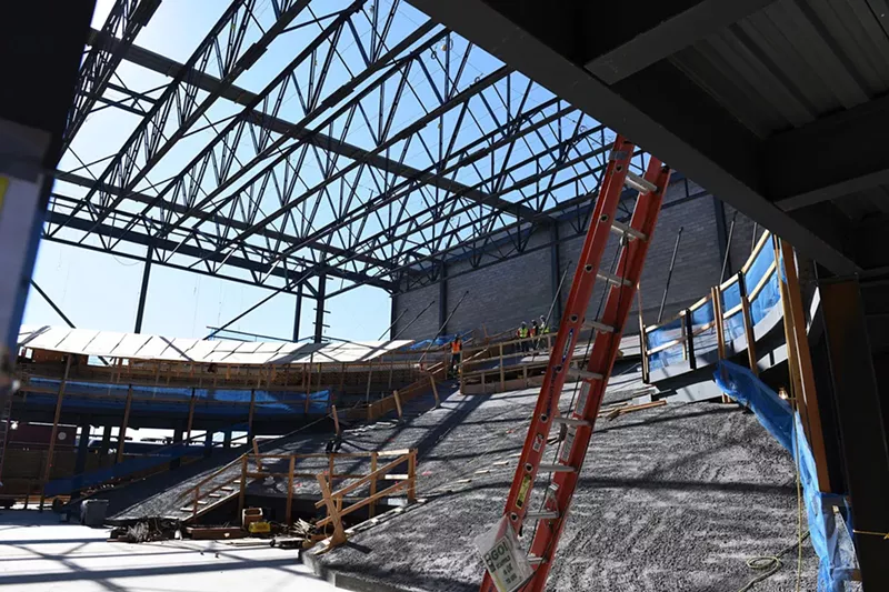 Image: The Mission Ballroom under construction.