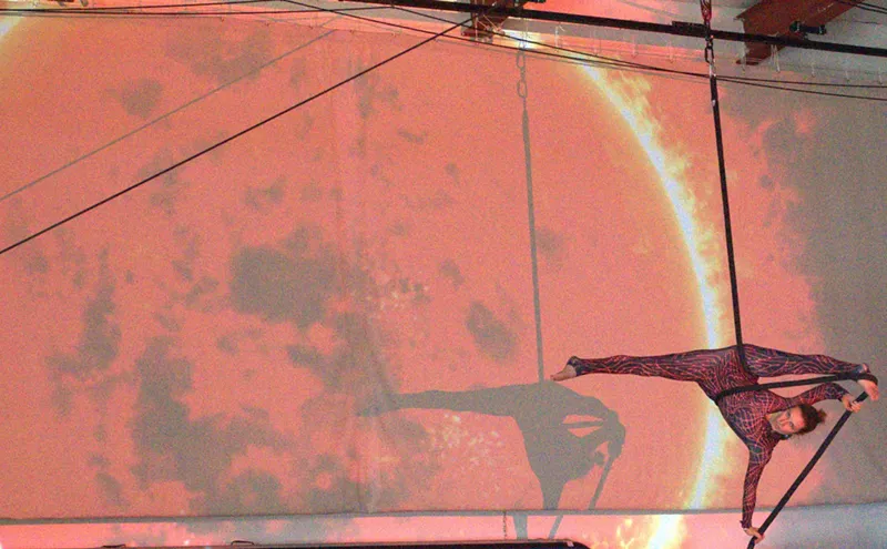 Image: Aerial Dance Rises from the Ashes of the Marshall Fire With Embers, Petals, &amp; Stars
