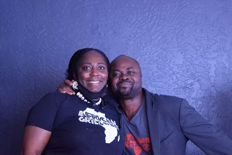 Image: Theodora and Sylvester Osei-Forwuo first opened African Grill & Bar in Aurora in 2010.