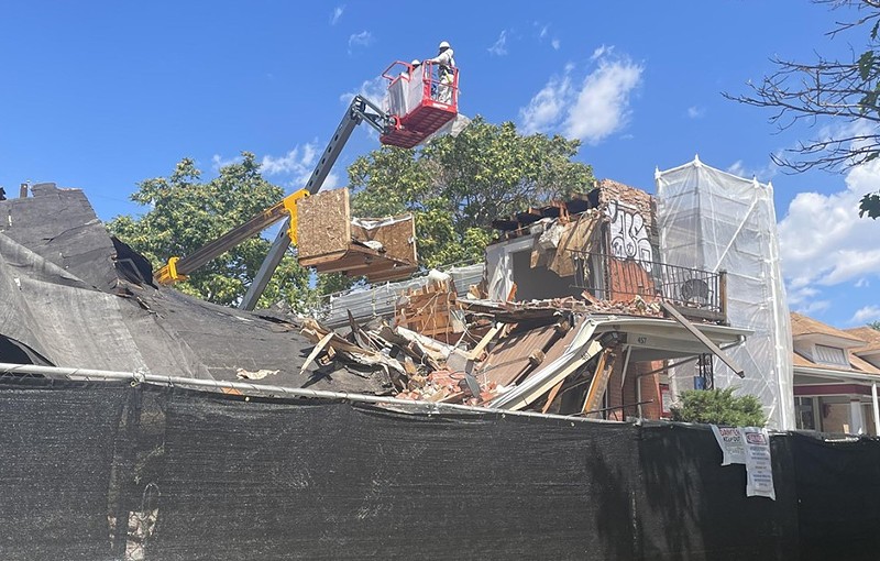 The exploded property at  457-461 South Lincoln Street was one of over 120 derelict buildings in Denver as of June, according to the Department of Community Planning and Development