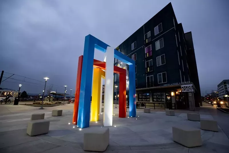 Image: "Four Chromatic Gates," by Herbert Bayer.