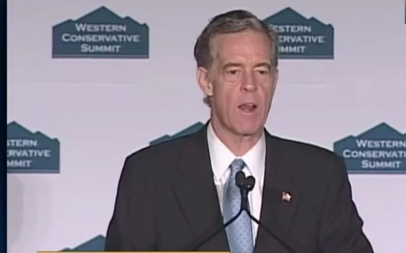Image: John Andrews at an earlier, less contentious Western Conservative Summit.