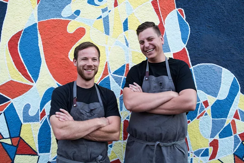 Image: Chefs Alex Figura (left) and Spencer White celebrate the nuance of noodles.
