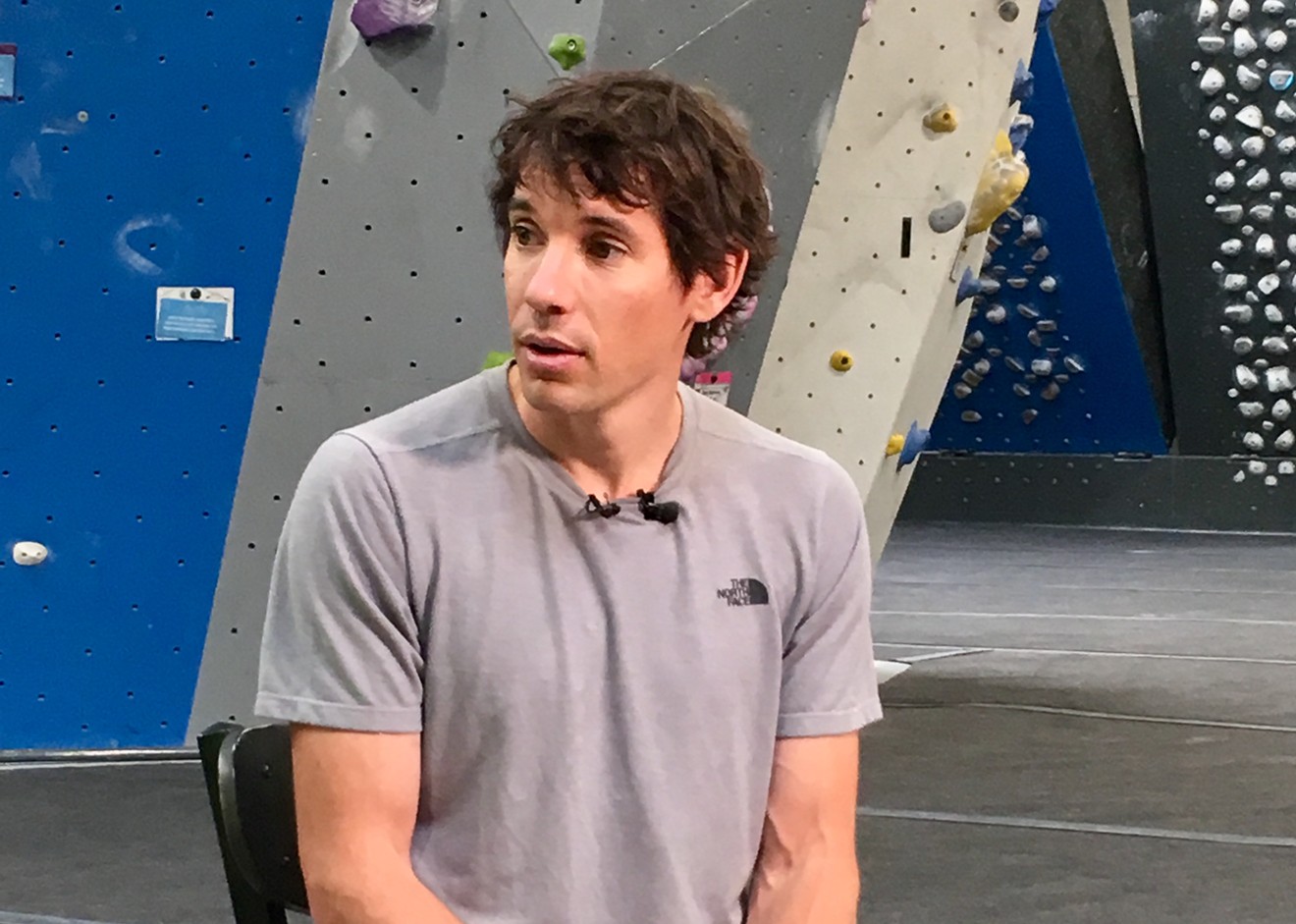 Alex Honnold at the Hang, a festival at Earth Treks in Englewood on Tuesday, June 18.