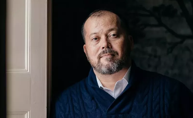 Image: Alexander Chee appears at the Jake Adam York Memorial Reading on April 11.