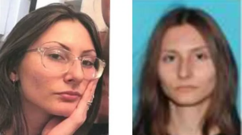 Image: Two photos of suspect Sol Pais.