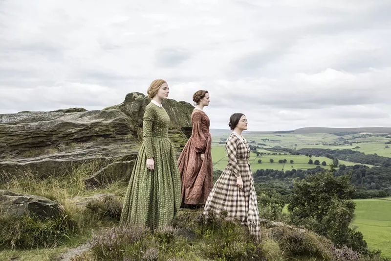 Image: Anne (Charlie Murphy), Emily (Chloe Pirrie) & Charlotte Bronte (Finn Atkins)