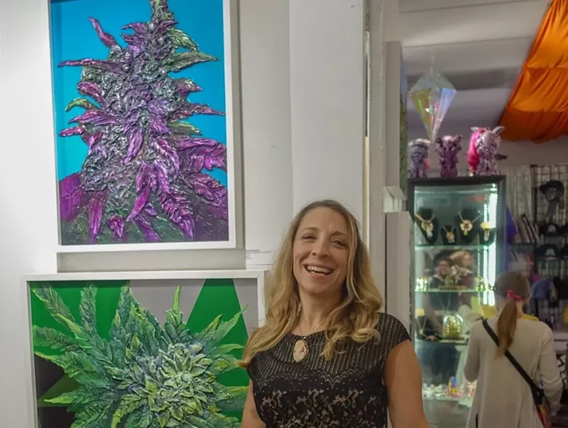 Image: Alyssa Serpentini has shown her cannabis art in Denver and is taking her talents to Miami soon.