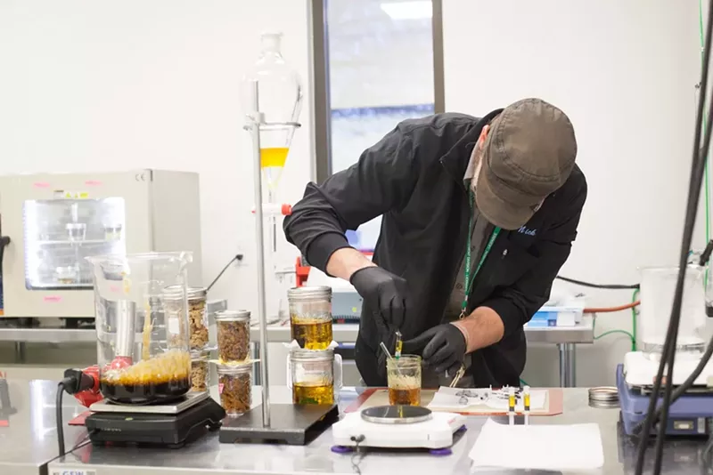 Image: Chemistry has become an essential part of commercial cannabis as extraction becomes more popular.