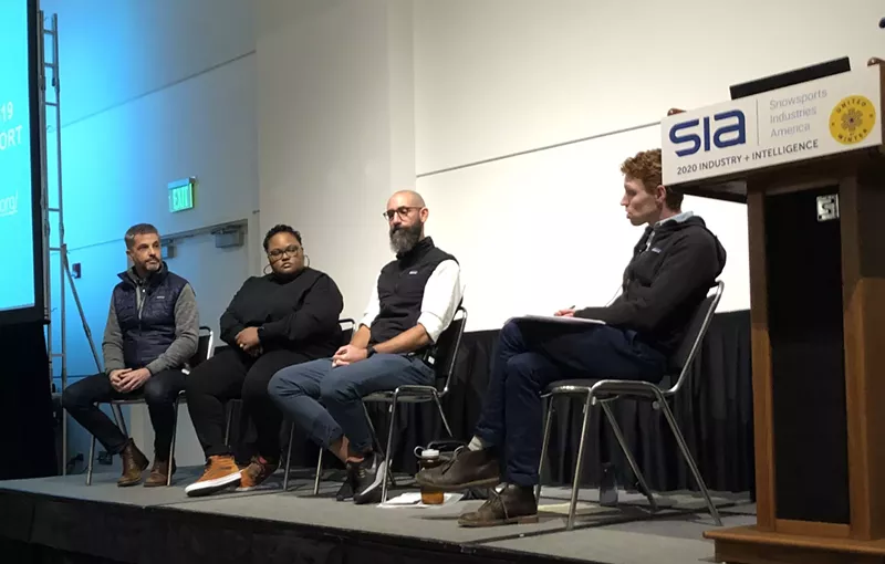 Image: The panel at the OIA talk "Is American Becoming an Indoor Nation?"