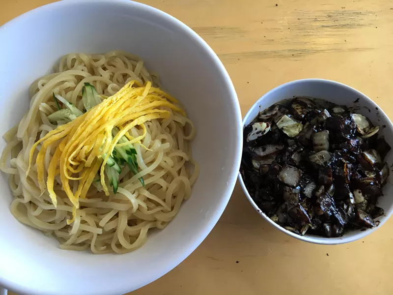 Image: Jajangmyeon at Hororok Mandarin Noodle House.