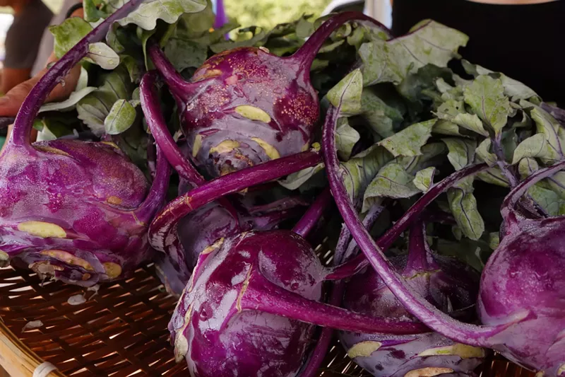 Image: purple kohlrabi