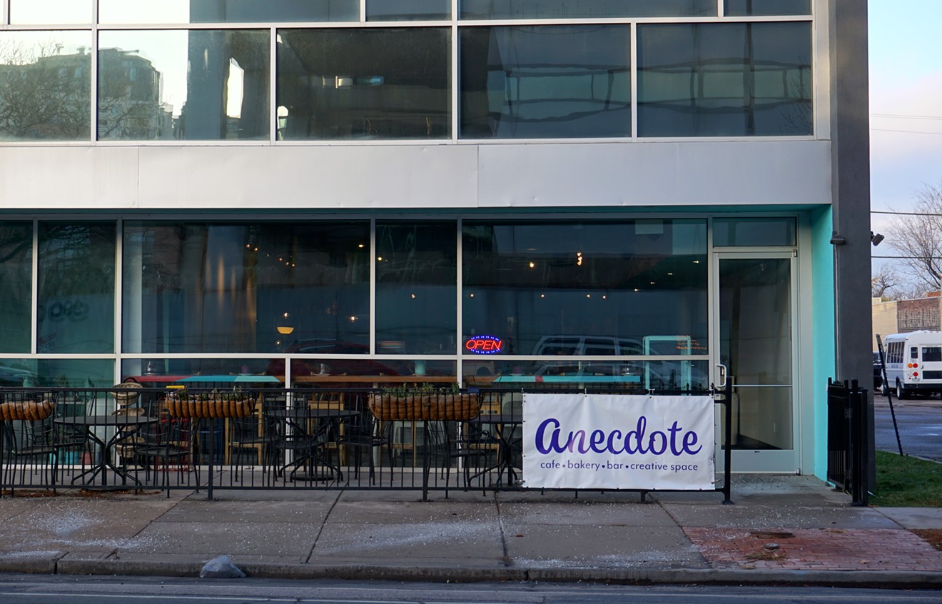 Anecdote took over the former Rooster & Moon cafe space and patio.
