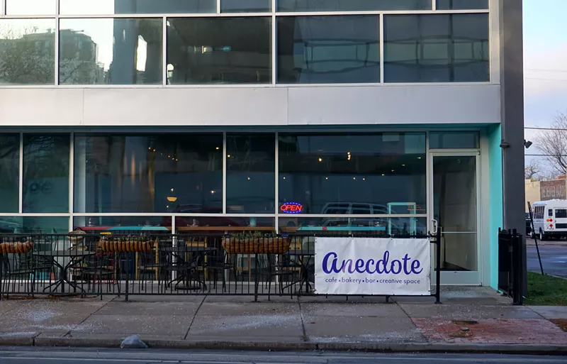 Image: Anecdote took over the former Rooster & Moon cafe space and patio.
