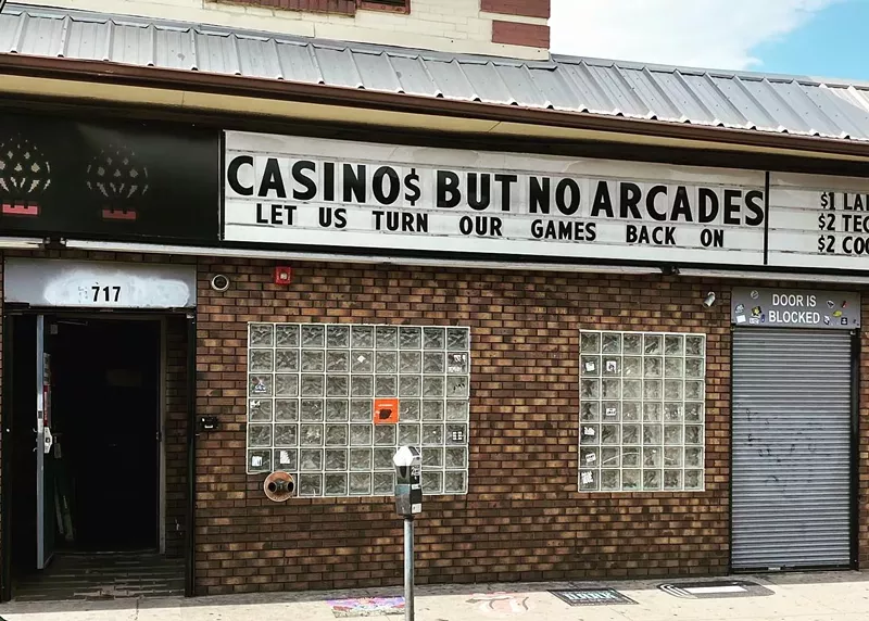 Image: The three 1Up Arcade Bar locations are still unable to open with the games that are their primary source of revenue.