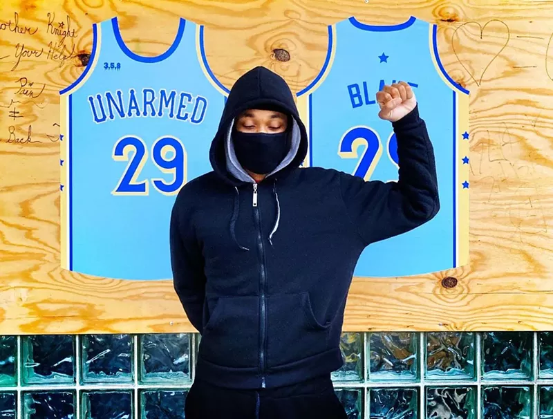 Image: Raffi Rivera champions social justice with Unarmed at Leon Gallery.
