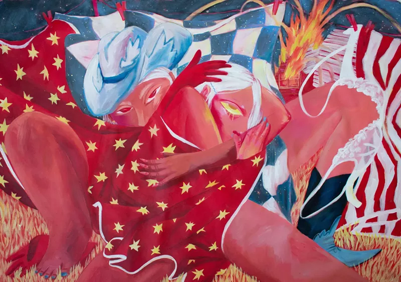 Image: Grace Kennison, “Flags,” at Union Hall Gallery.