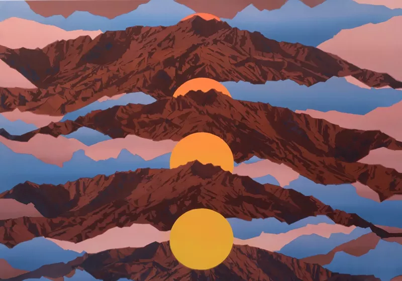 Image: Beau Carey, “Western Ranges,” oil on canvas.