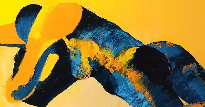 Image: Rochelle Johnson, "Repose," oil on canvas. Johnson's work can be seen this week at Children's Hospital Colorado and ILA Gallery.