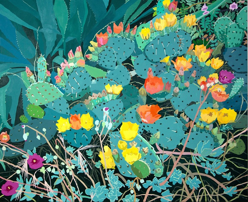 Lisa Rock, “In Bloom,” 2023, oil on canvas.
