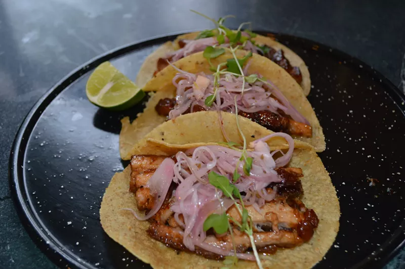 Image: Teocalli's cochinita pipil tacos are coming to Olde Town Arvada.