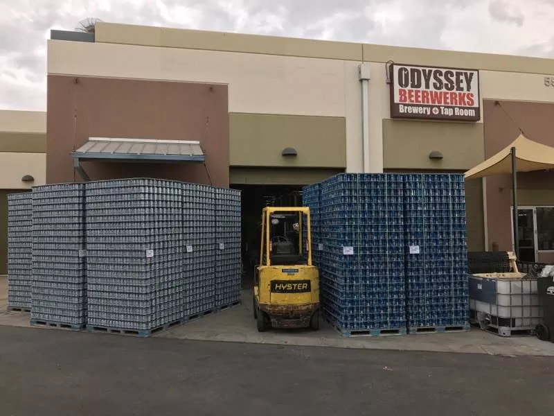 Image: Odyssey Beerworks began canning a new IPA last year.