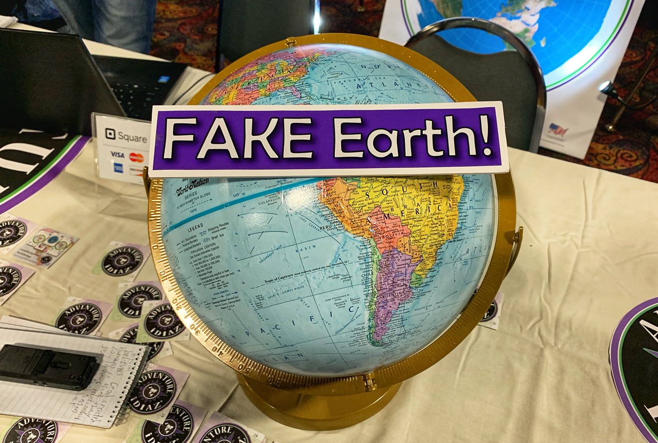 This globe is a fake representation of Earth, according to flat-Earthers.