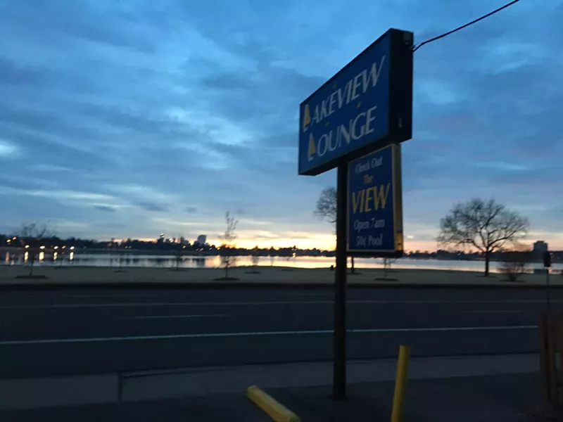 Image: The view from the Lakeview Lounge on March 12, 2017.