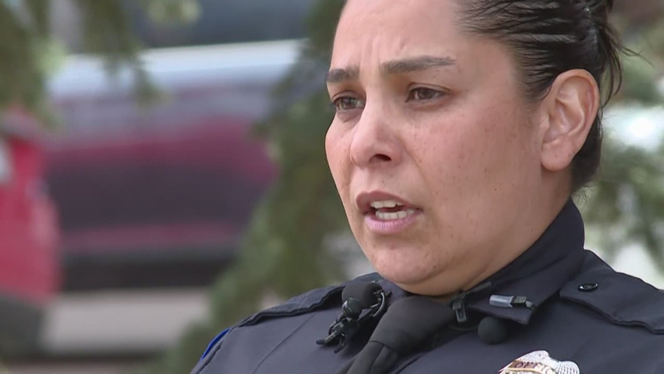 Former Aurora police officer Francine Martinez as seen in a 2017 interview.